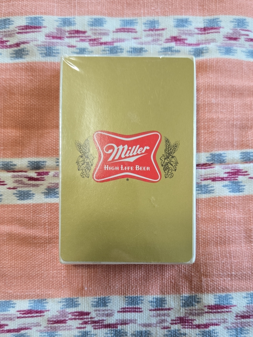 Vintage Miller High Life Gold Playing Cards - Red Logo Factory Sealed